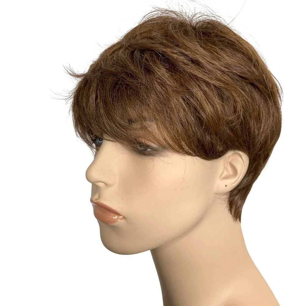 Gabor Essentials Virtue Average 18E399 Wig Womens OS Light Brown Synthetic Pixie